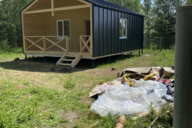 Дом 32 м² на участке 16 соток.